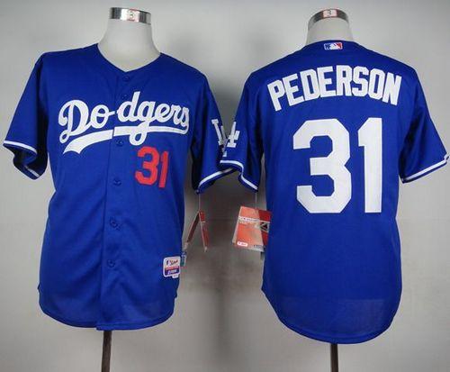 Dodgers #31 Joc Pederson Blue Cool Base Stitched MLB Jersey - Click Image to Close